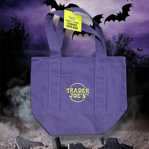 Trader Joe’s Purple Trick-or-Treat Mini Canvas Tote Bag